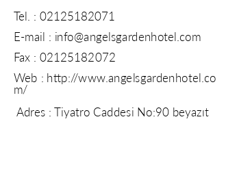 Angels Garden Hotel iletiim bilgileri